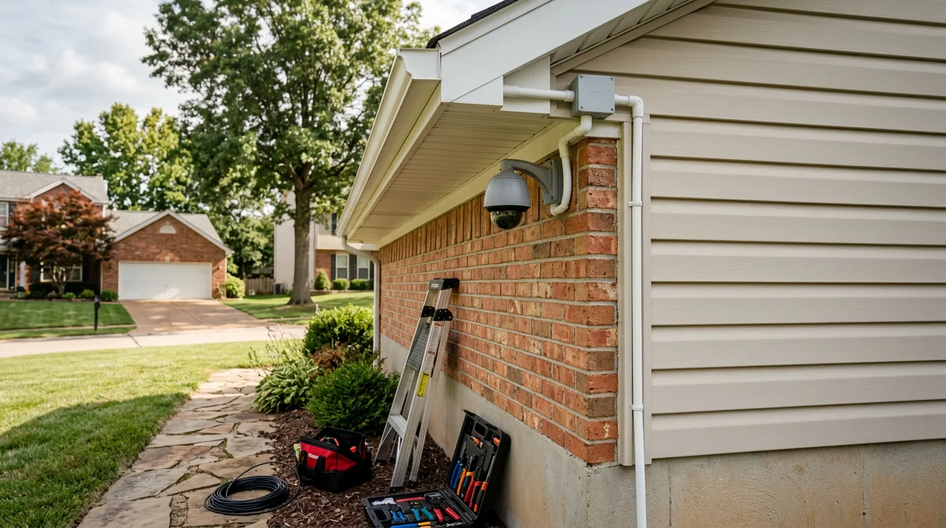 Professional security camera installation and system setup in St. Louis homes and businesses